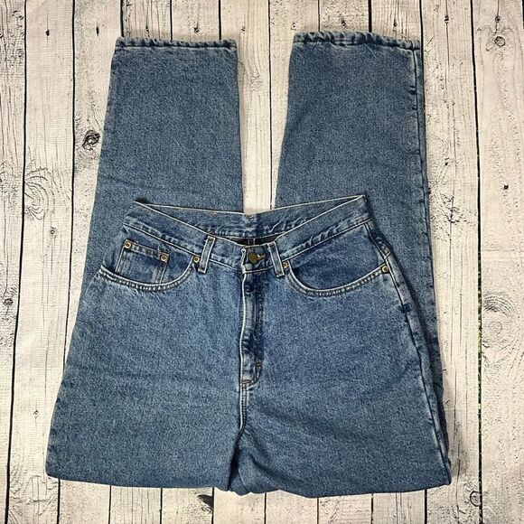 VINTAGE L.L. BEAN Flannel Lined High Rise Jeans - Picture 1 of 5